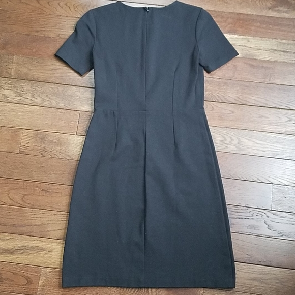 J. Crew Women's Size 0 Dress Black Short Short Sleeve Formal - Picture 4 of 5